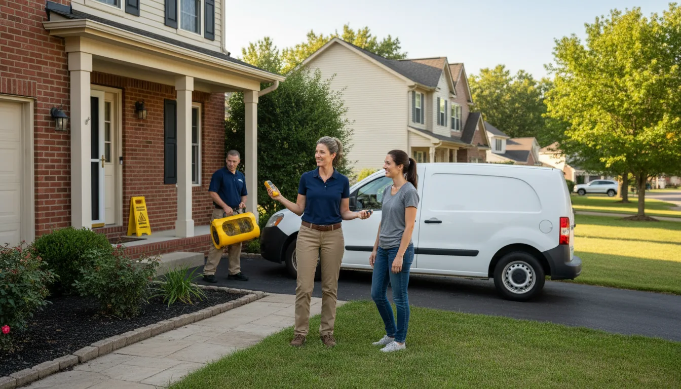 Residential water damage restoration in Manson, NC